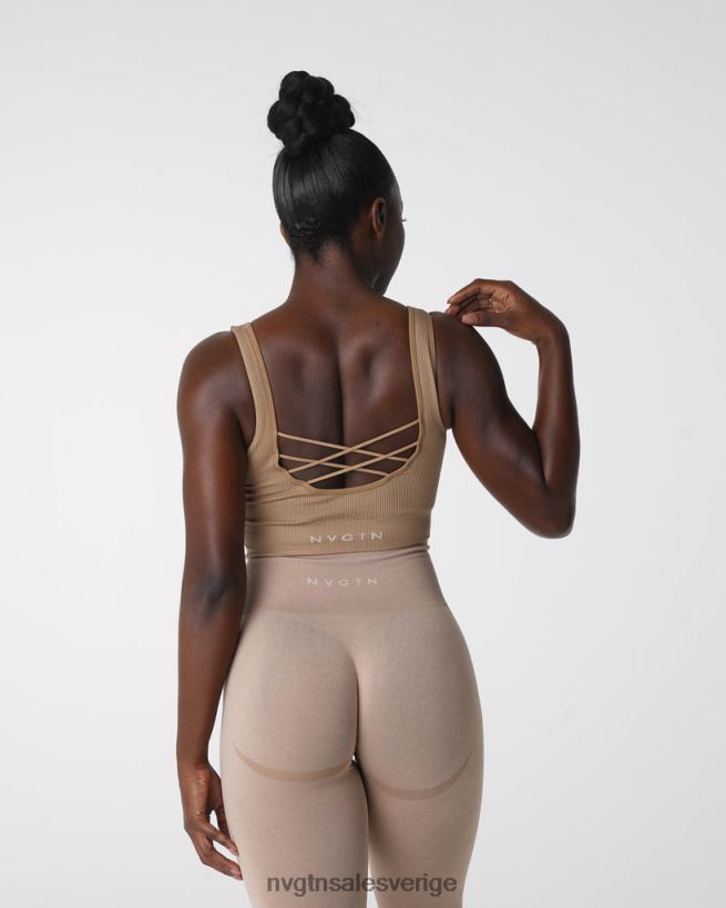 B886LB141 beige kondition NVGTN kvinnor önskan ribbad sömlös bh