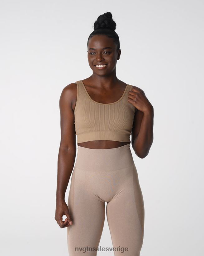 B886LB141 beige kondition NVGTN kvinnor önskan ribbad sömlös bh