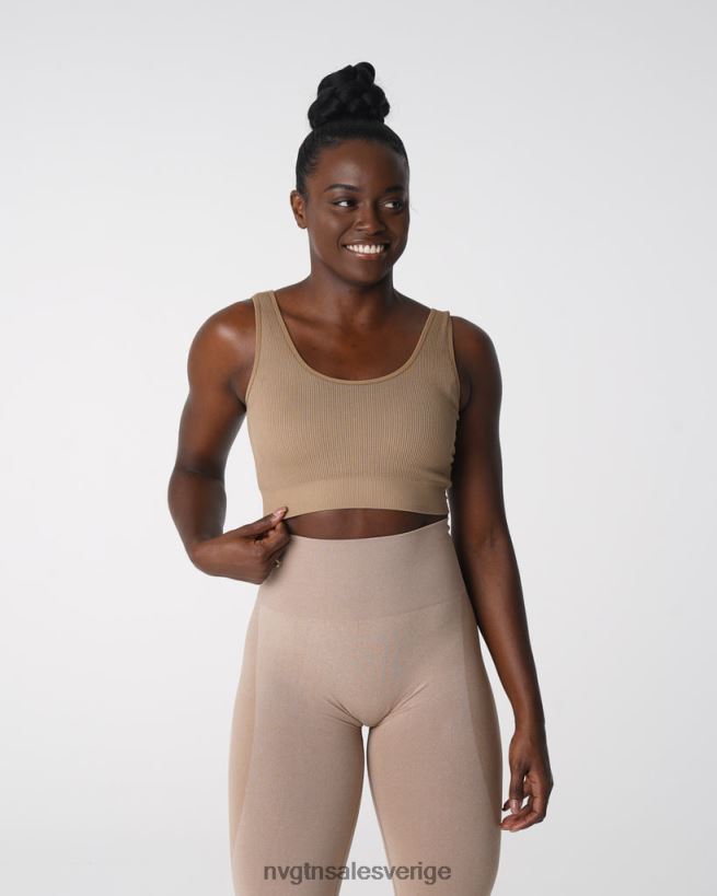 B886LB141 beige kondition NVGTN kvinnor önskan ribbad sömlös bh