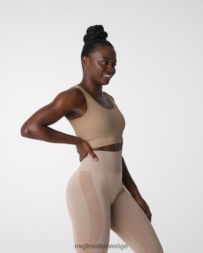 B886LB141 beige kondition NVGTN kvinnor önskan ribbad sömlös bh