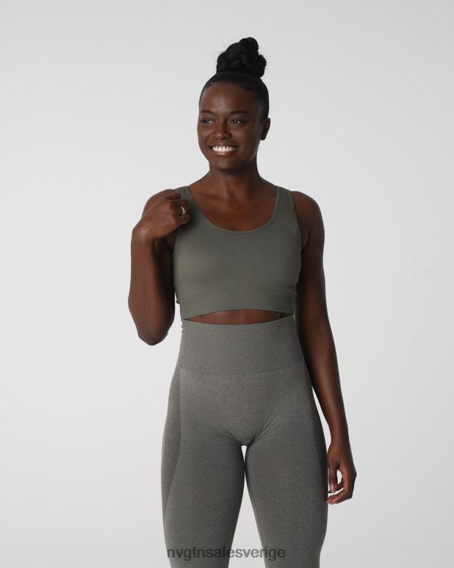 B886LB142 khaki grön kondition NVGTN kvinnor önskan ribbad sömlös bh