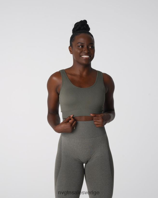 B886LB142 khaki grön kondition NVGTN kvinnor önskan ribbad sömlös bh