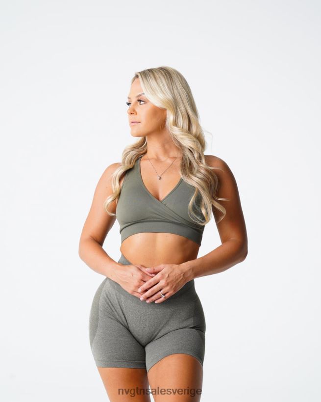 B886LB143 khaki grön kondition NVGTN kvinnor jakten sömlös bh