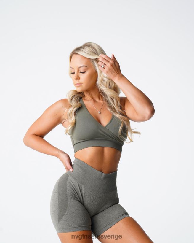 B886LB143 khaki grön kondition NVGTN kvinnor jakten sömlös bh