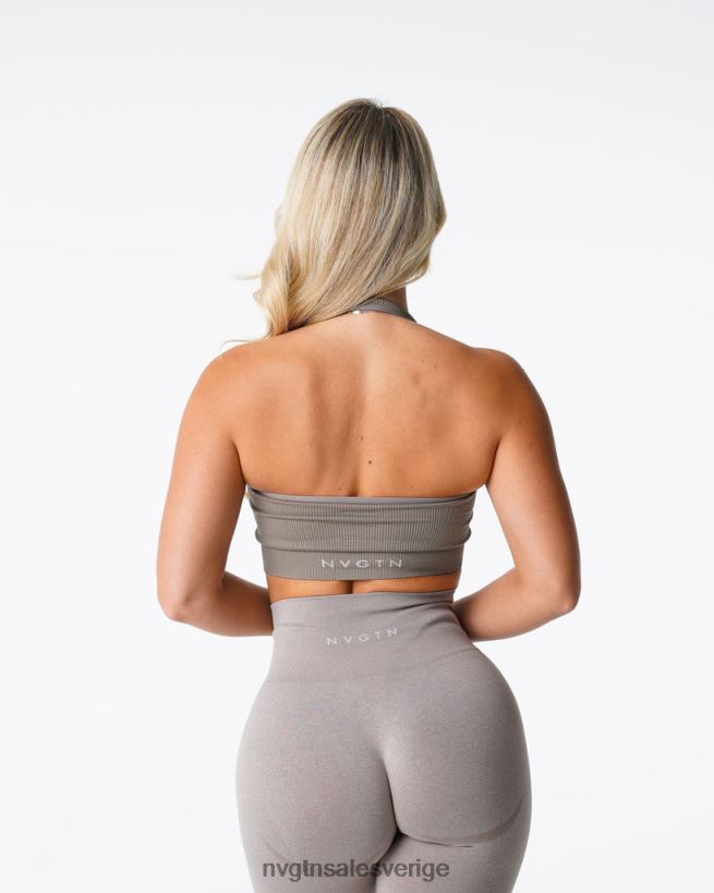 B886LB147 taupe kondition NVGTN kvinnor gränslös ribbad sömlös grimma-bh