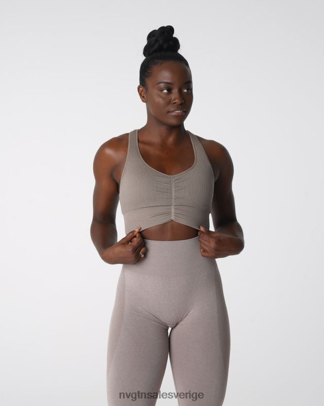 B886LB157 taupe kondition NVGTN kvinnor knäppt sömlös bh