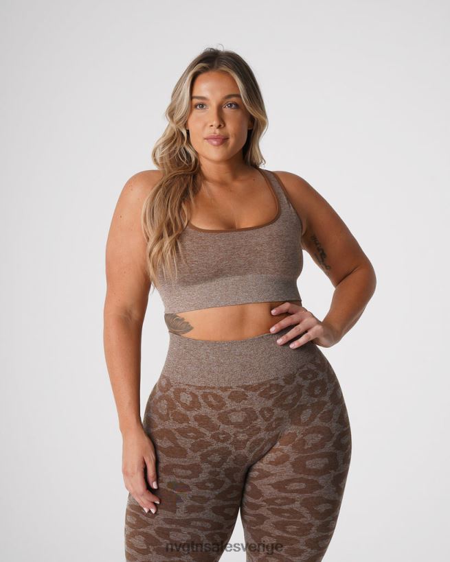 B886LB216 mocka kondition NVGTN kvinnor leopard eclipse sömlös bh