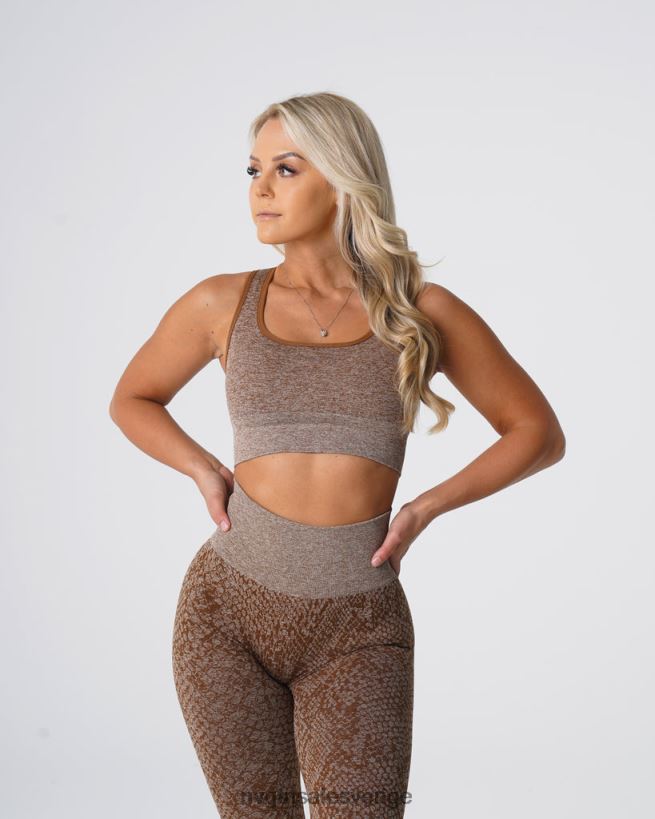 B886LB218 mocka kondition NVGTN kvinnor ormskinnsförmörkelse sömlös bh