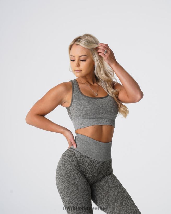 B886LB221 khaki grön kondition NVGTN kvinnor ormskinnsförmörkelse sömlös bh