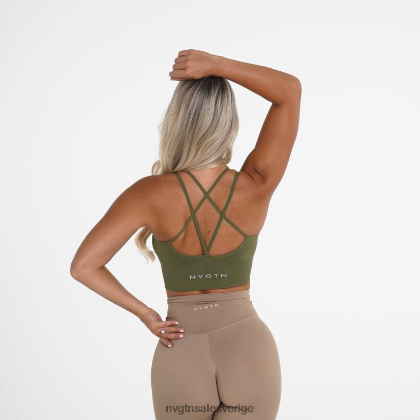 B886LB240 khaki grön kondition NVGTN kvinnor blomstra sömlös bh