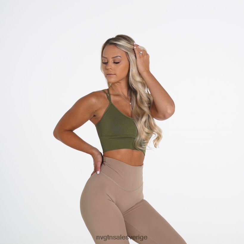 B886LB240 khaki grön kondition NVGTN kvinnor blomstra sömlös bh
