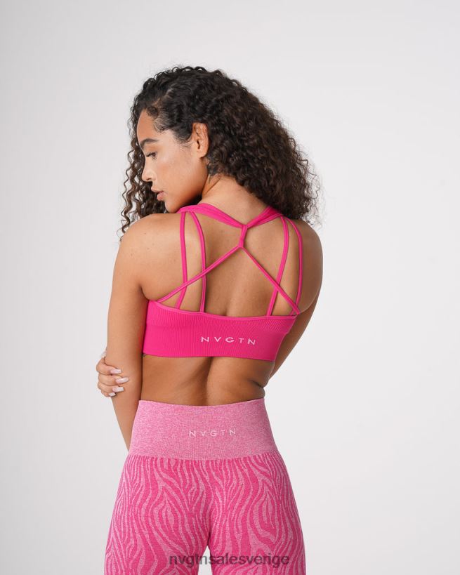 B886LB64 fuchsia kondition NVGTN kvinnor galaxy ribbad sömlös bh