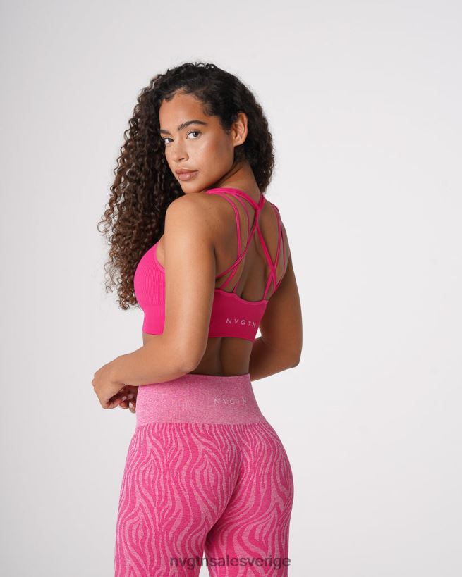 B886LB64 fuchsia kondition NVGTN kvinnor galaxy ribbad sömlös bh