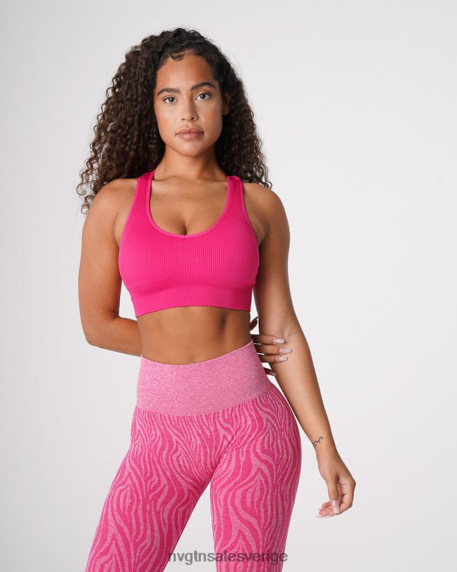 B886LB64 fuchsia kondition NVGTN kvinnor galaxy ribbad sömlös bh