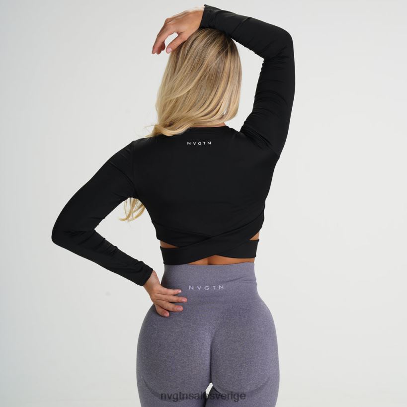 B886LB249 svart kondition NVGTN kvinnor crossbody långärmad