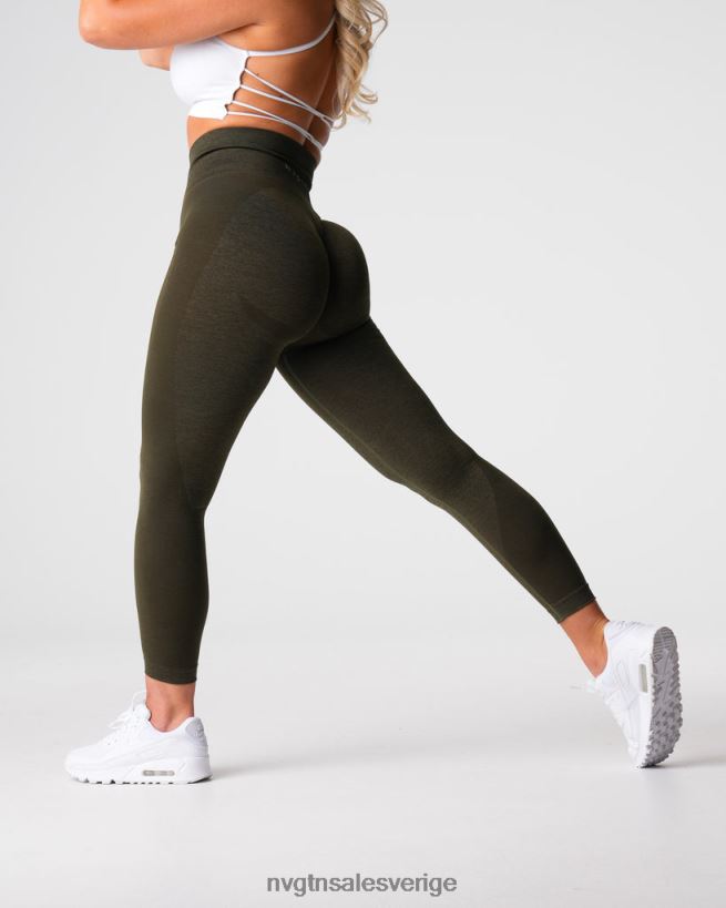 B886LB492 oliv kondition NVGTN kvinnor contour 2.0 sömlösa leggings