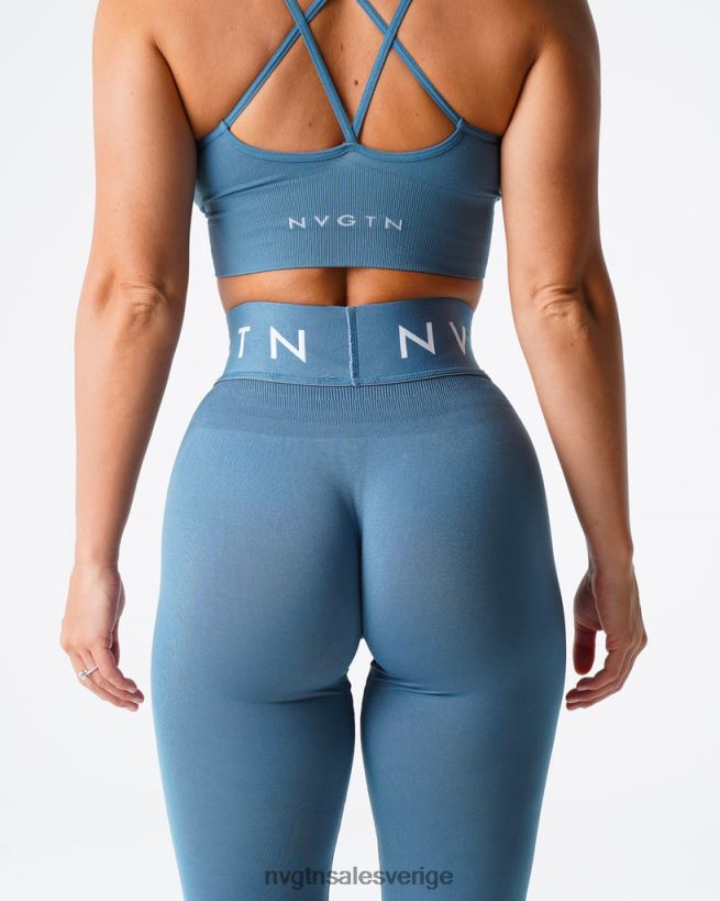 B886LB498 stenblå kondition NVGTN kvinnor sport sömlösa leggings
