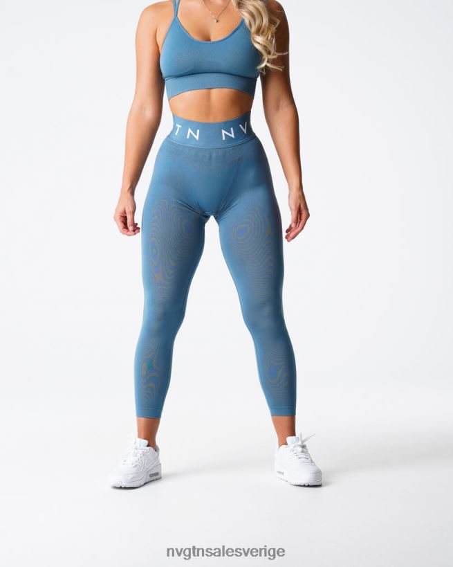 B886LB498 stenblå kondition NVGTN kvinnor sport sömlösa leggings