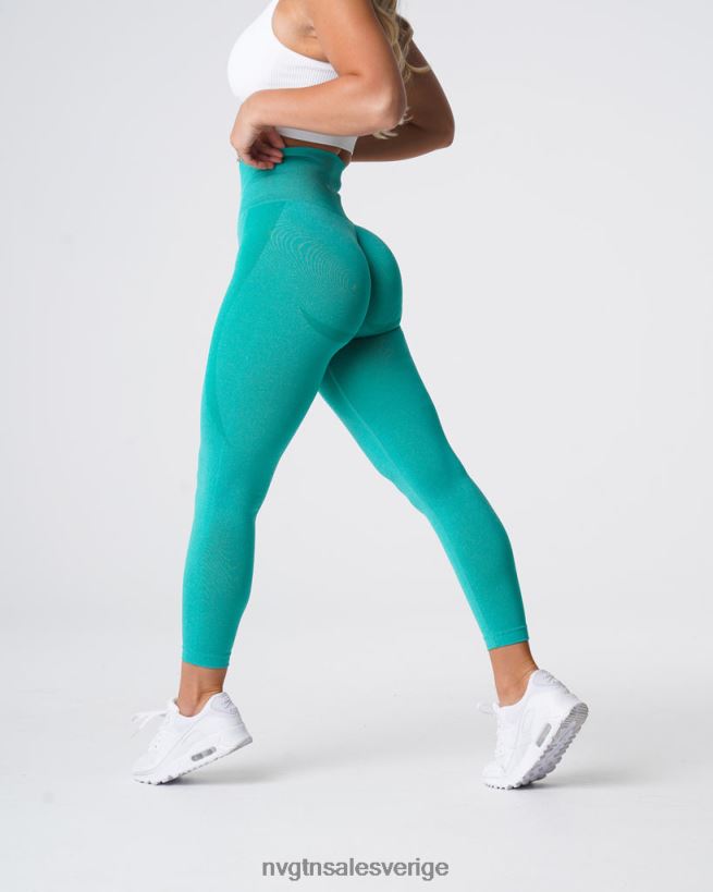 B886LB513 turkos kondition NVGTN kvinnor kontur sömlösa leggings