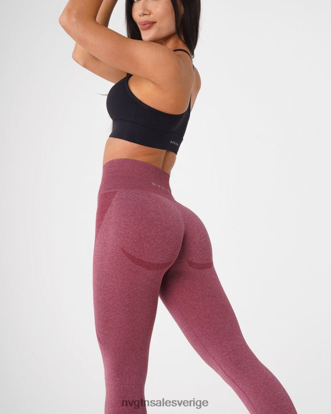 B886LB515 rödbrun kondition NVGTN kvinnor kontur sömlösa leggings