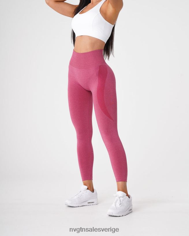 B886LB518 djupröd kondition NVGTN kvinnor kontur sömlösa leggings