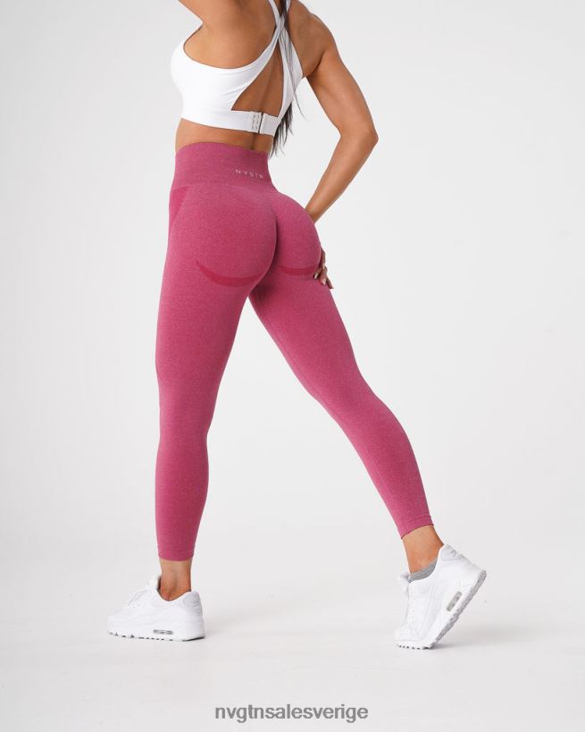 B886LB518 djupröd kondition NVGTN kvinnor kontur sömlösa leggings