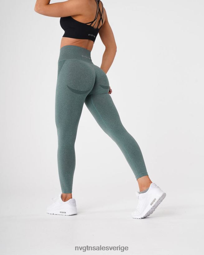 B886LB524 skog grön kondition NVGTN kvinnor kontur sömlösa leggings