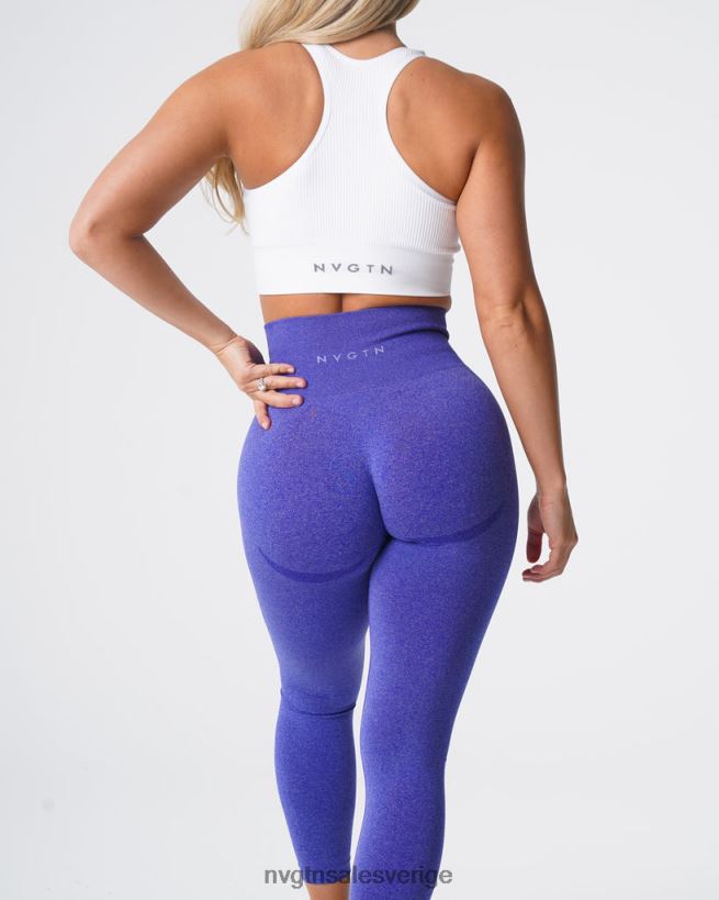 B886LB528 elektriskt blå kondition NVGTN kvinnor kontur sömlösa leggings