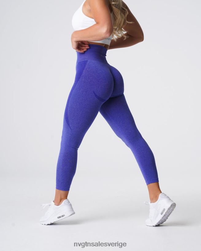 B886LB528 elektriskt blå kondition NVGTN kvinnor kontur sömlösa leggings