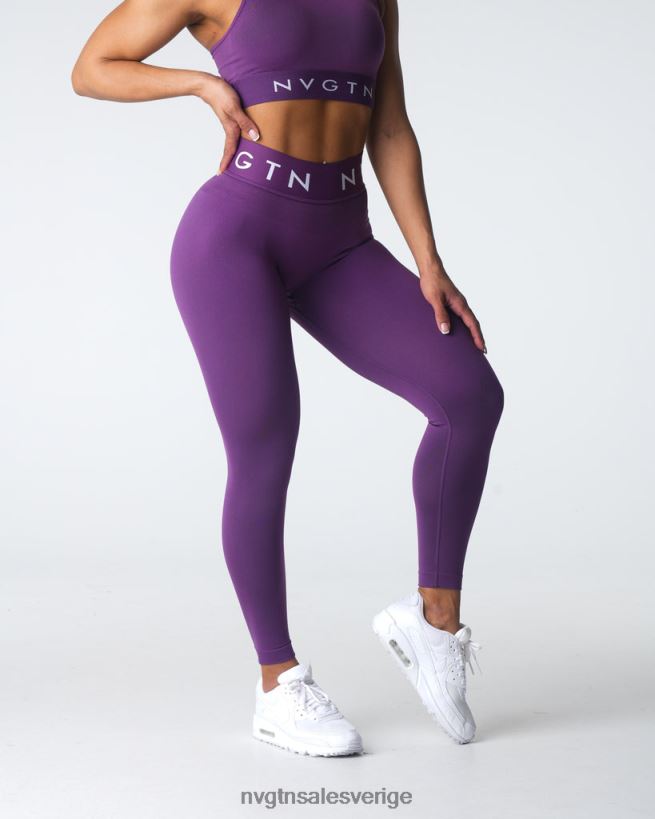 B886LB542 ametist kondition NVGTN kvinnor sport sömlösa leggings