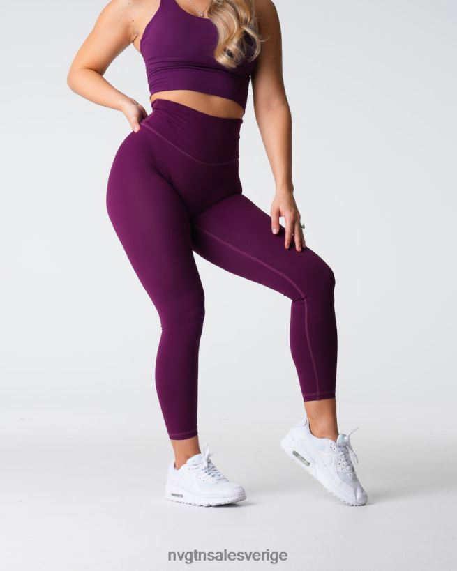 B886LB547 plommon kondition NVGTN kvinnor signatur 2.0 leggings