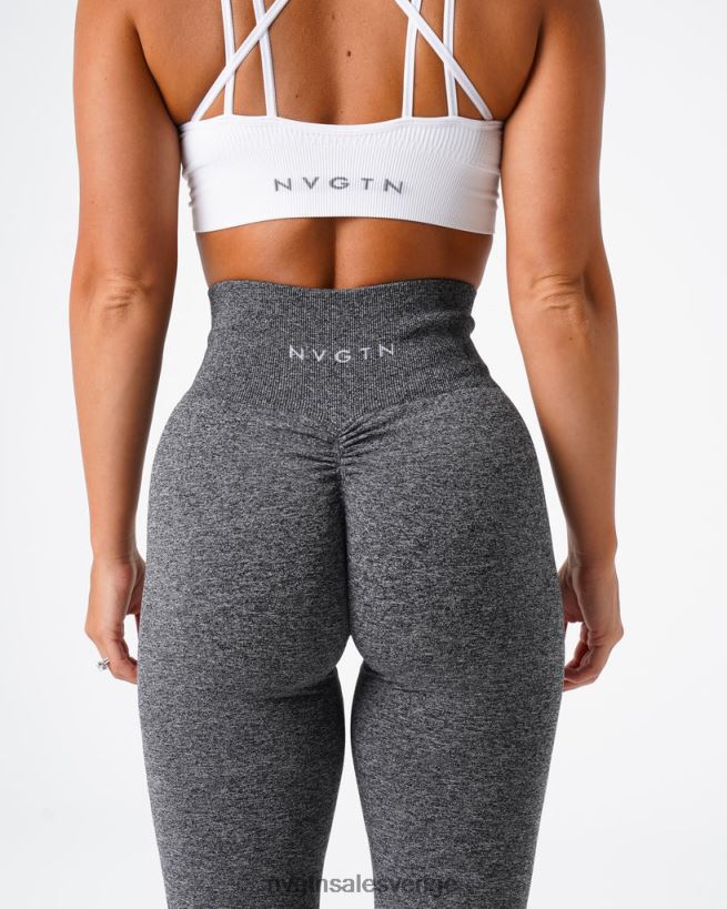 B886LB559 svart spräcklig kondition NVGTN kvinnor scrunch sömlösa leggings
