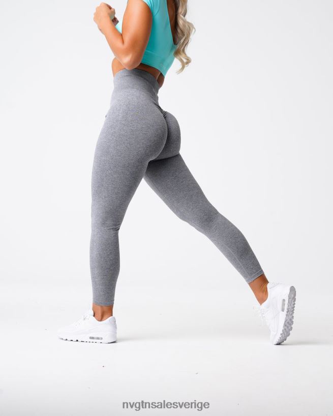 B886LB560 grå kondition NVGTN kvinnor scrunch sömlösa leggings