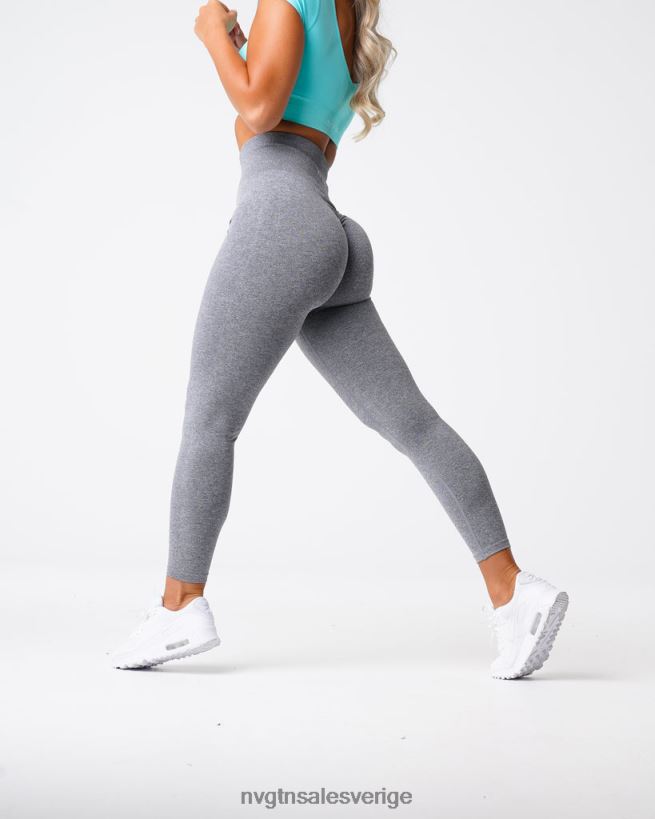 B886LB560 grå kondition NVGTN kvinnor scrunch sömlösa leggings