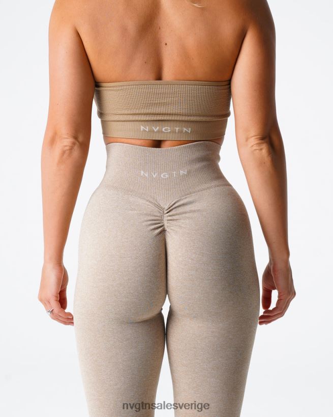 B886LB563 beige kondition NVGTN kvinnor scrunch sömlösa leggings