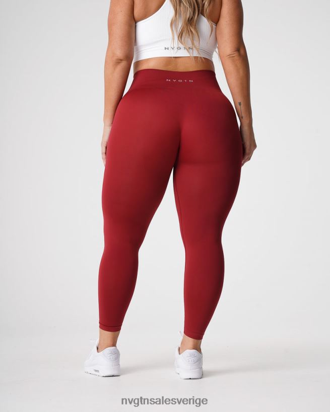 B886LB574 karmin kondition NVGTN kvinnor solida sömlösa leggings