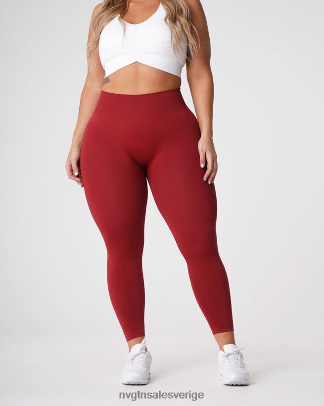 B886LB574 karmin kondition NVGTN kvinnor solida sömlösa leggings