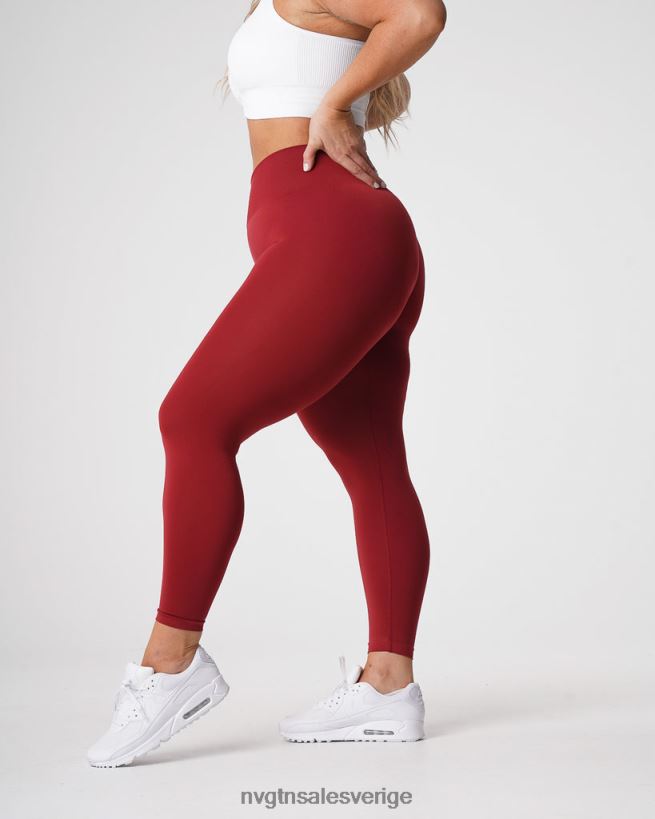 B886LB574 karmin kondition NVGTN kvinnor solida sömlösa leggings