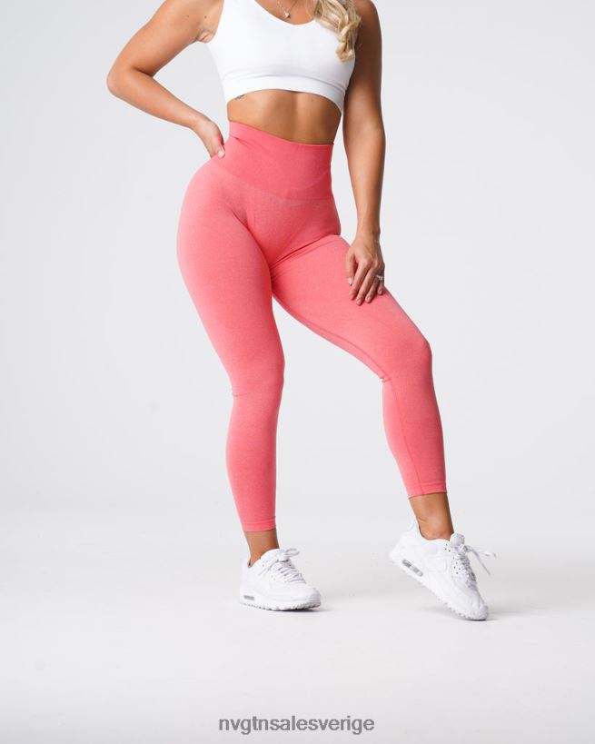 B886LB612 korall kondition NVGTN kvinnor kurviga sömlösa leggings