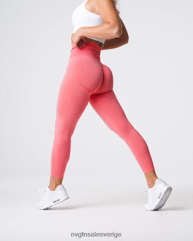 B886LB612 korall kondition NVGTN kvinnor kurviga sömlösa leggings