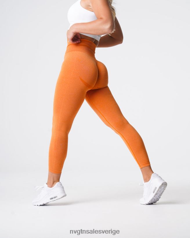 B886LB614 bränd apelsin kondition NVGTN kvinnor kurviga sömlösa leggings