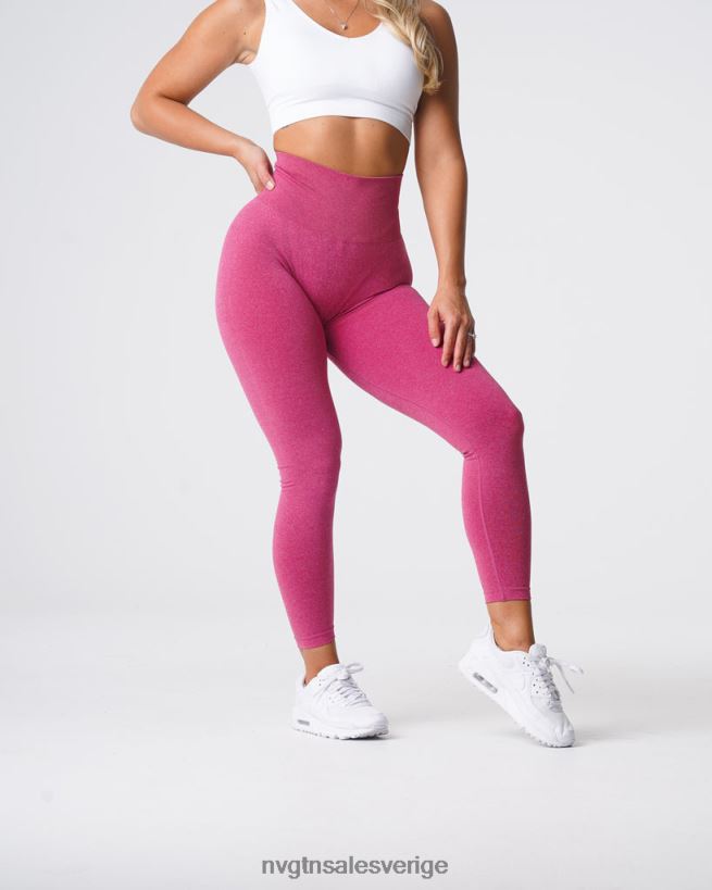 B886LB617 djupröd kondition NVGTN kvinnor kurviga sömlösa leggings