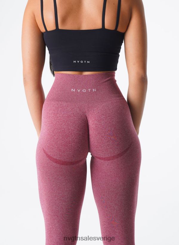 B886LB620 rödbrun kondition NVGTN kvinnor kurviga sömlösa leggings