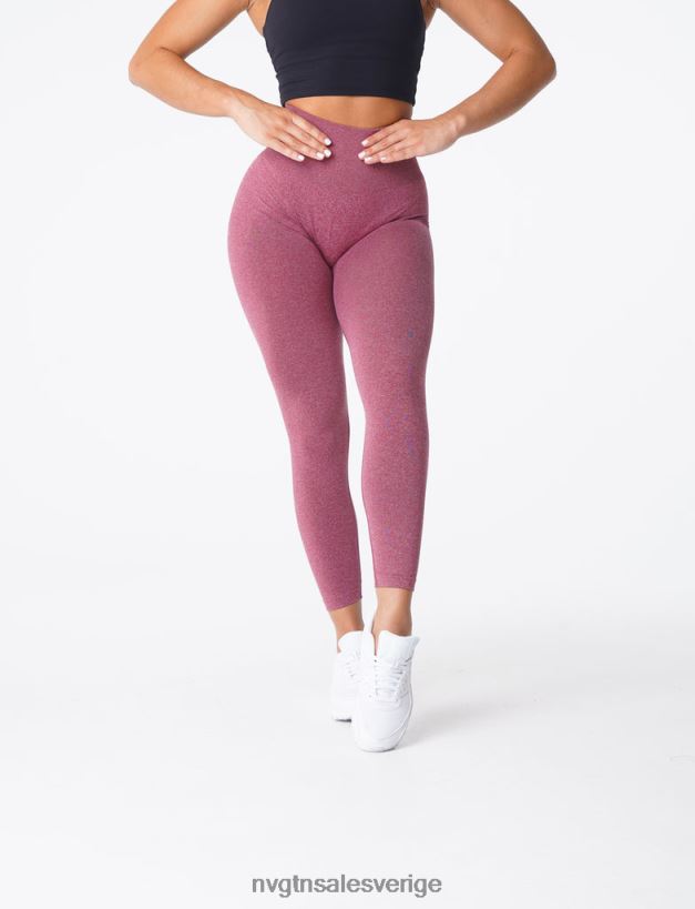 B886LB620 rödbrun kondition NVGTN kvinnor kurviga sömlösa leggings