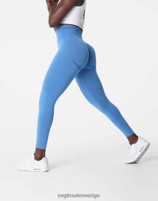 B886LB624 havsblå kondition NVGTN kvinnor kurviga sömlösa leggings
