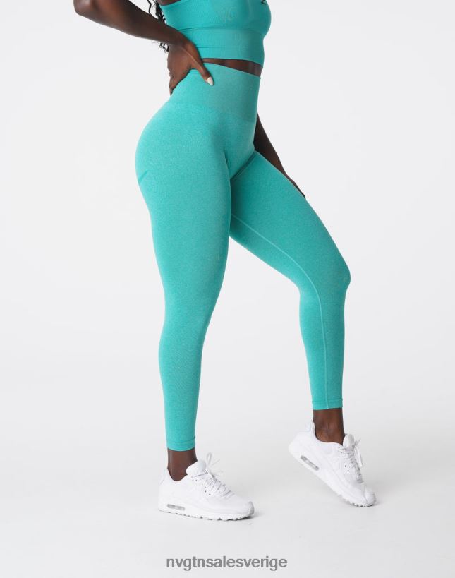 B886LB625 turkos kondition NVGTN kvinnor kurviga sömlösa leggings