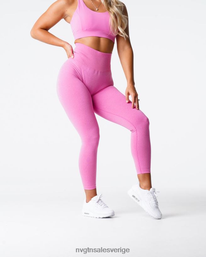 B886LB627 tuggummi rosa kondition NVGTN kvinnor kurviga sömlösa leggings