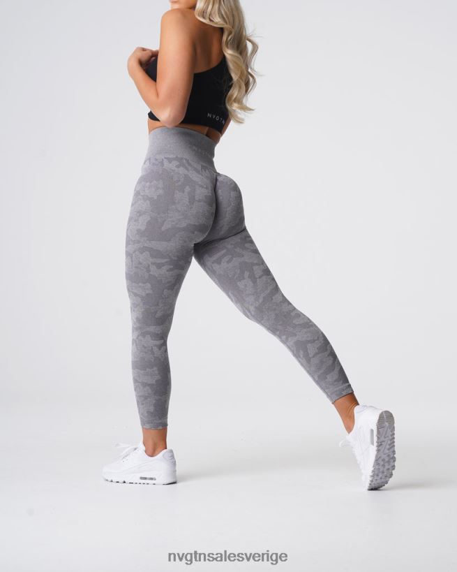 B886LB657 grå kondition NVGTN kvinnor camo sömlösa leggings