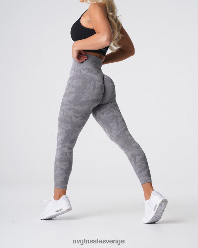 B886LB657 grå kondition NVGTN kvinnor camo sömlösa leggings