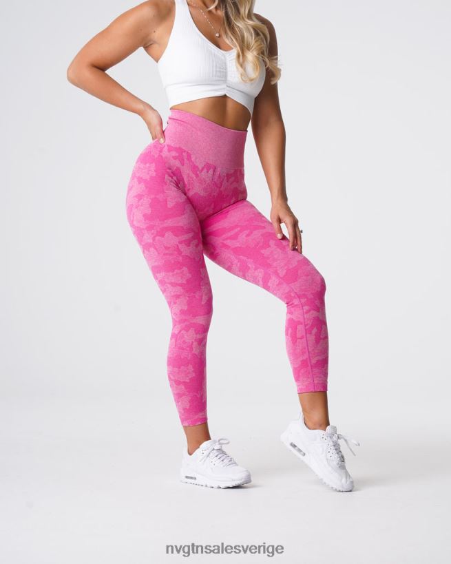 B886LB659 tuggummi rosa kondition NVGTN kvinnor camo sömlösa leggings